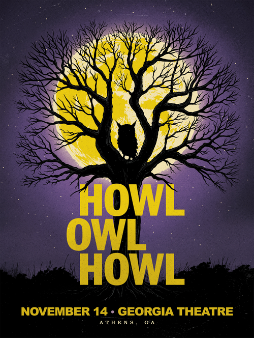 Howl Owl Howl 2025 Tour Poster 18x24