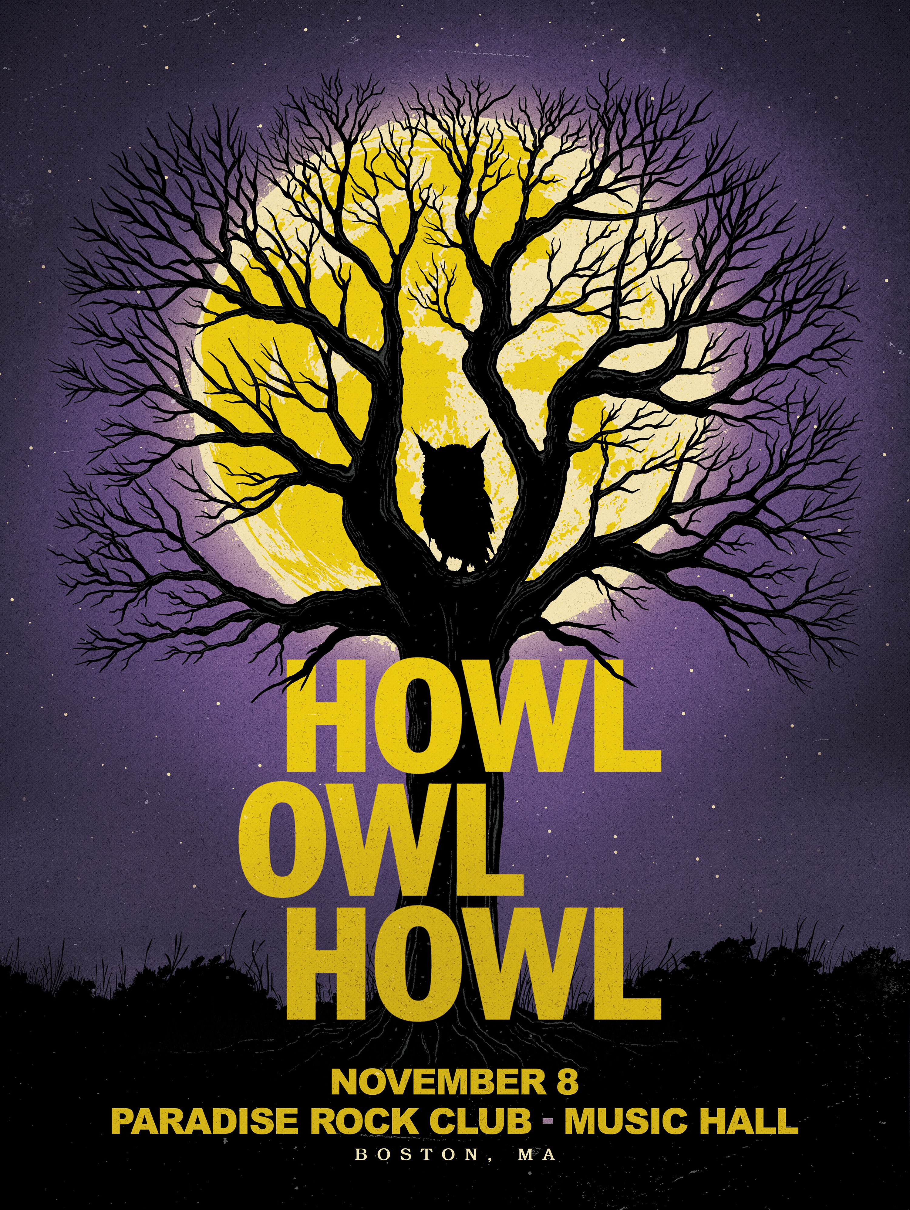 Howl Owl Howl 2025 Tour Poster 18x24