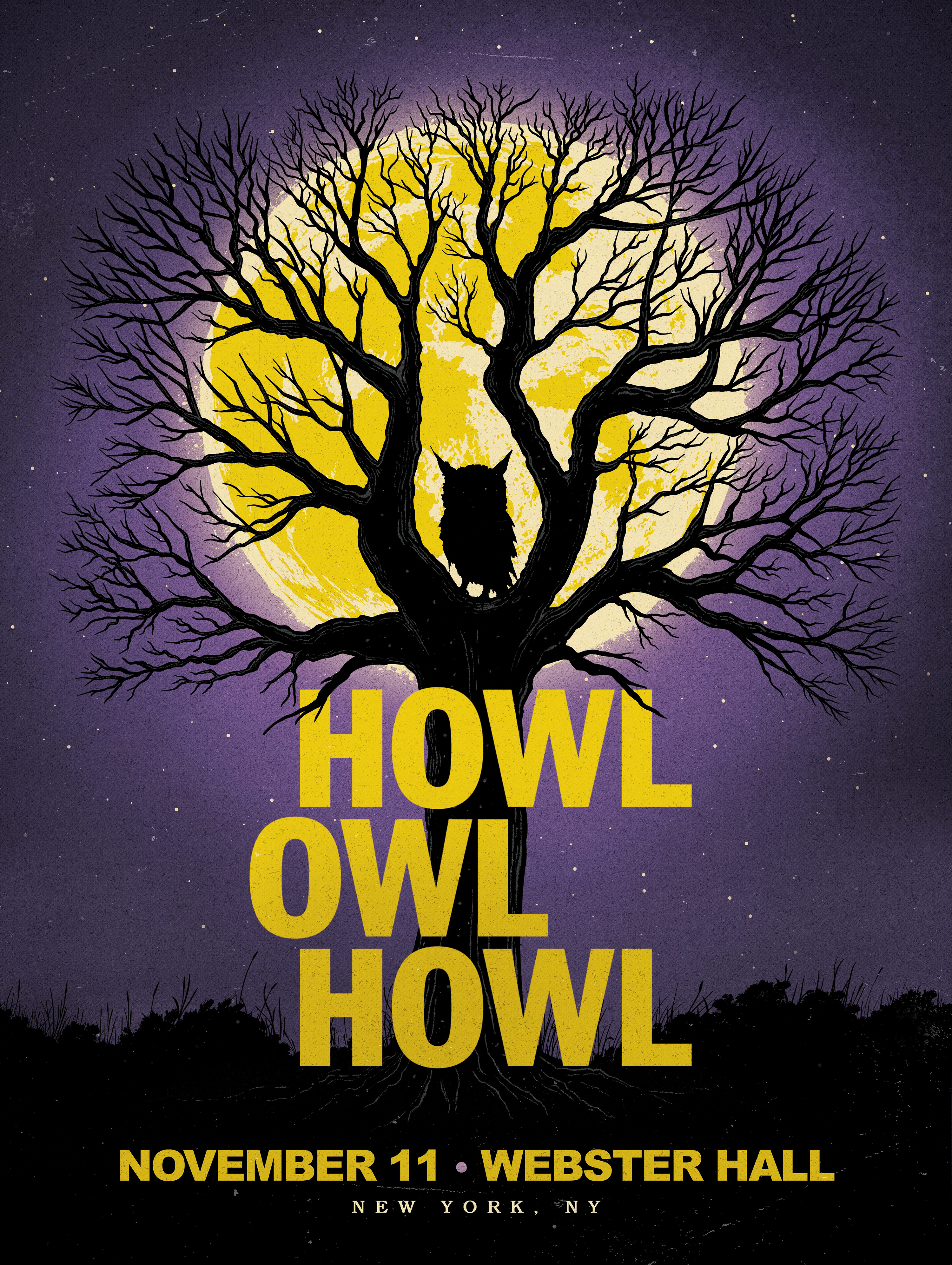 Howl Owl Howl 2025 Tour Poster 18x24