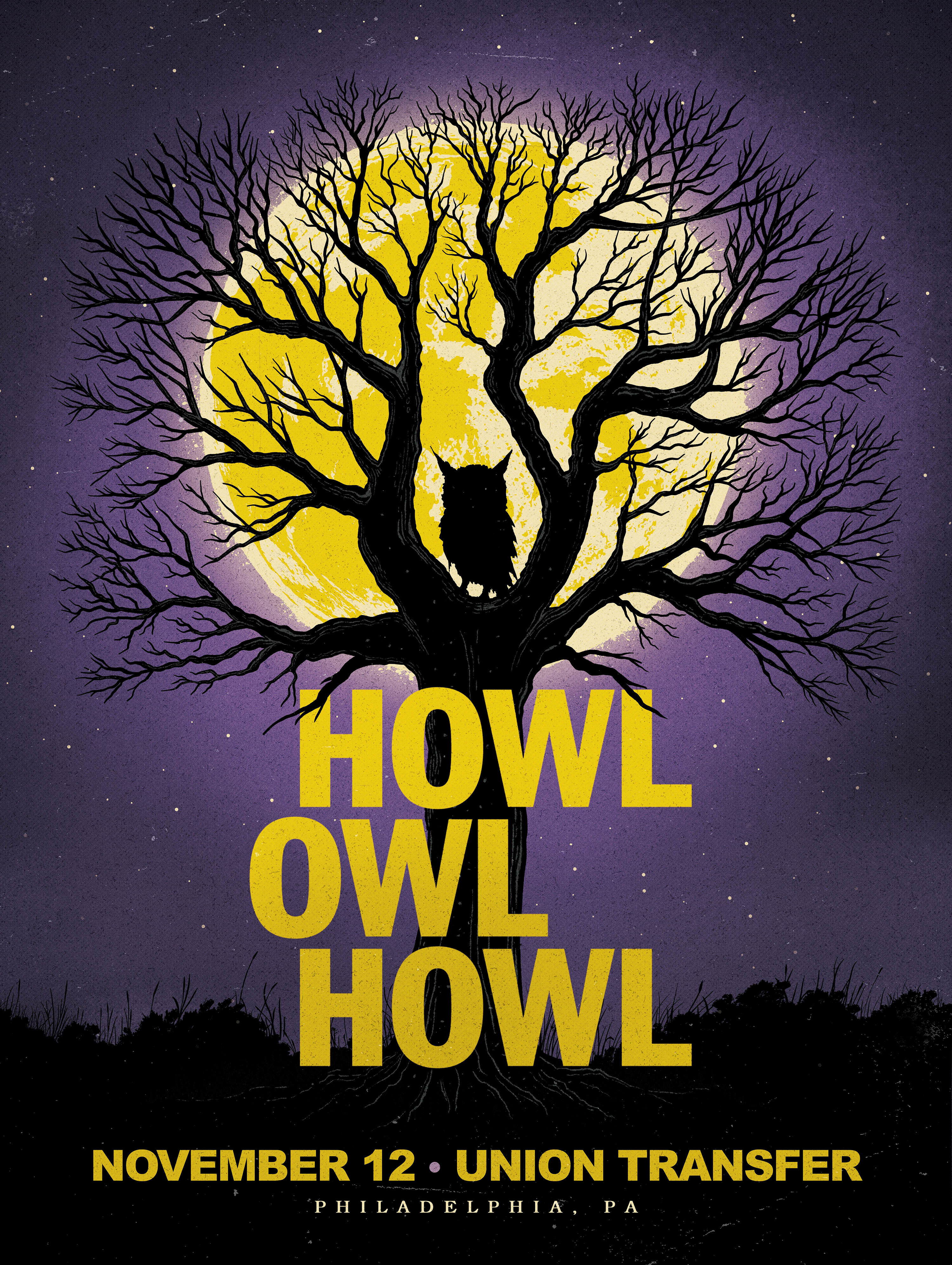 Howl Owl Howl 2025 Tour Poster 18x24