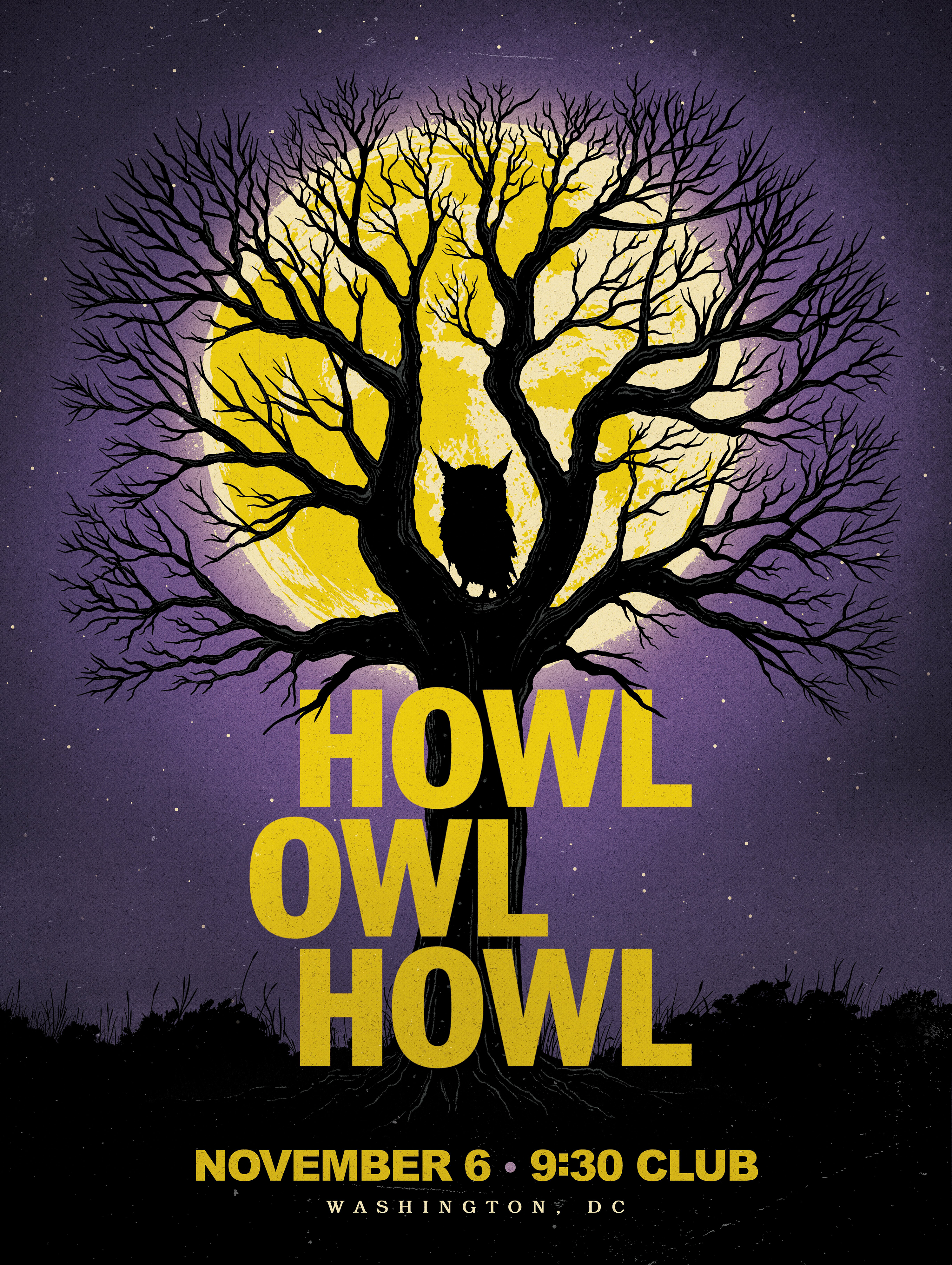 Howl Owl Howl 2025 Tour Poster 18x24