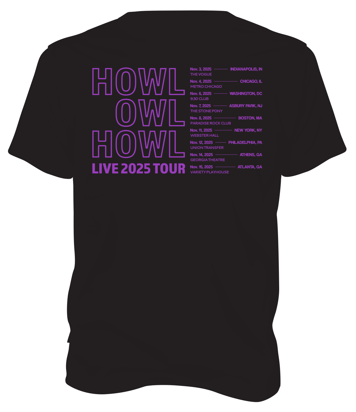 Howl Owl Howl Clock Tee